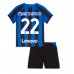 Cheap Inter Milan Henrikh Mkhitaryan #22 Home Football Kit Children 2022-23 Short Sleeve (+ pants)